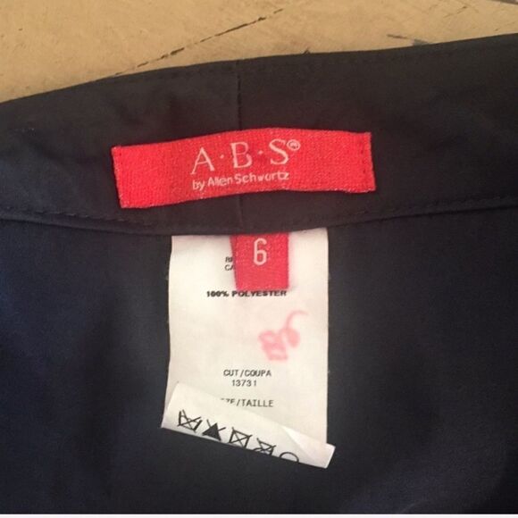 Vintage Y2K ABS Black Mini Skirt Size 6 EUC Goth - Picture 6 of 6